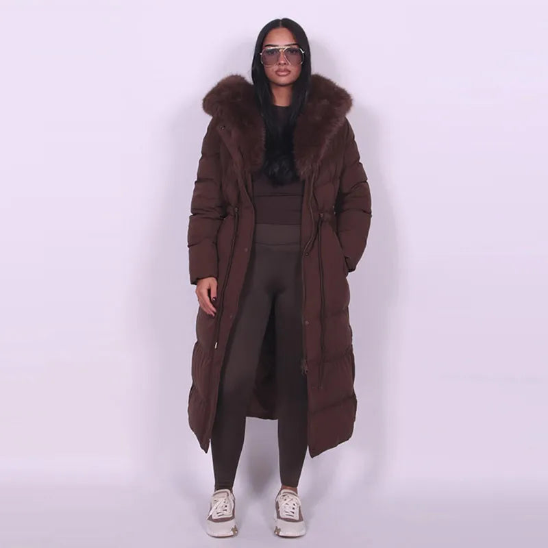Luxury Fur-Collar Winter Parka for Women