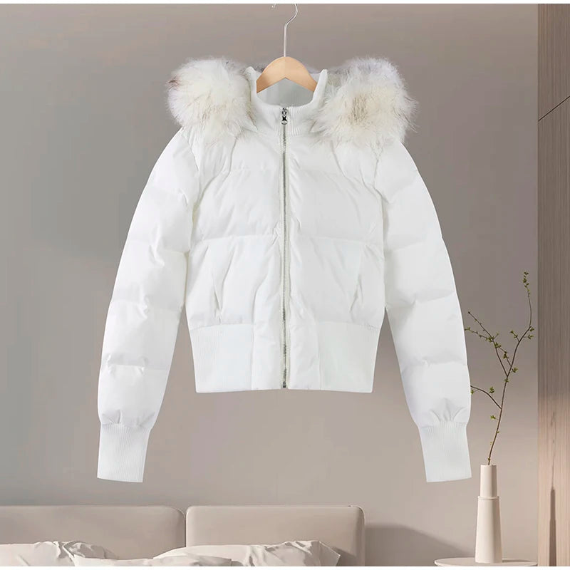 Luxury Fur-Collar Winter Parka for Women