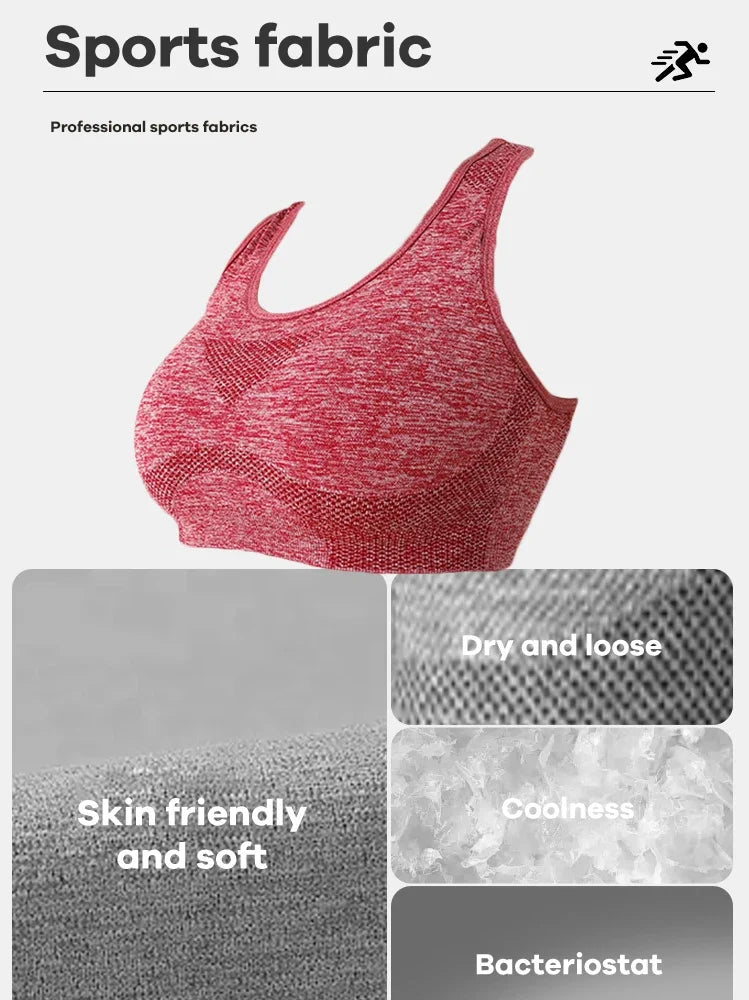 Soutien-gorge Sportif Push-Up Respirant - Yoga, Fitness, Course