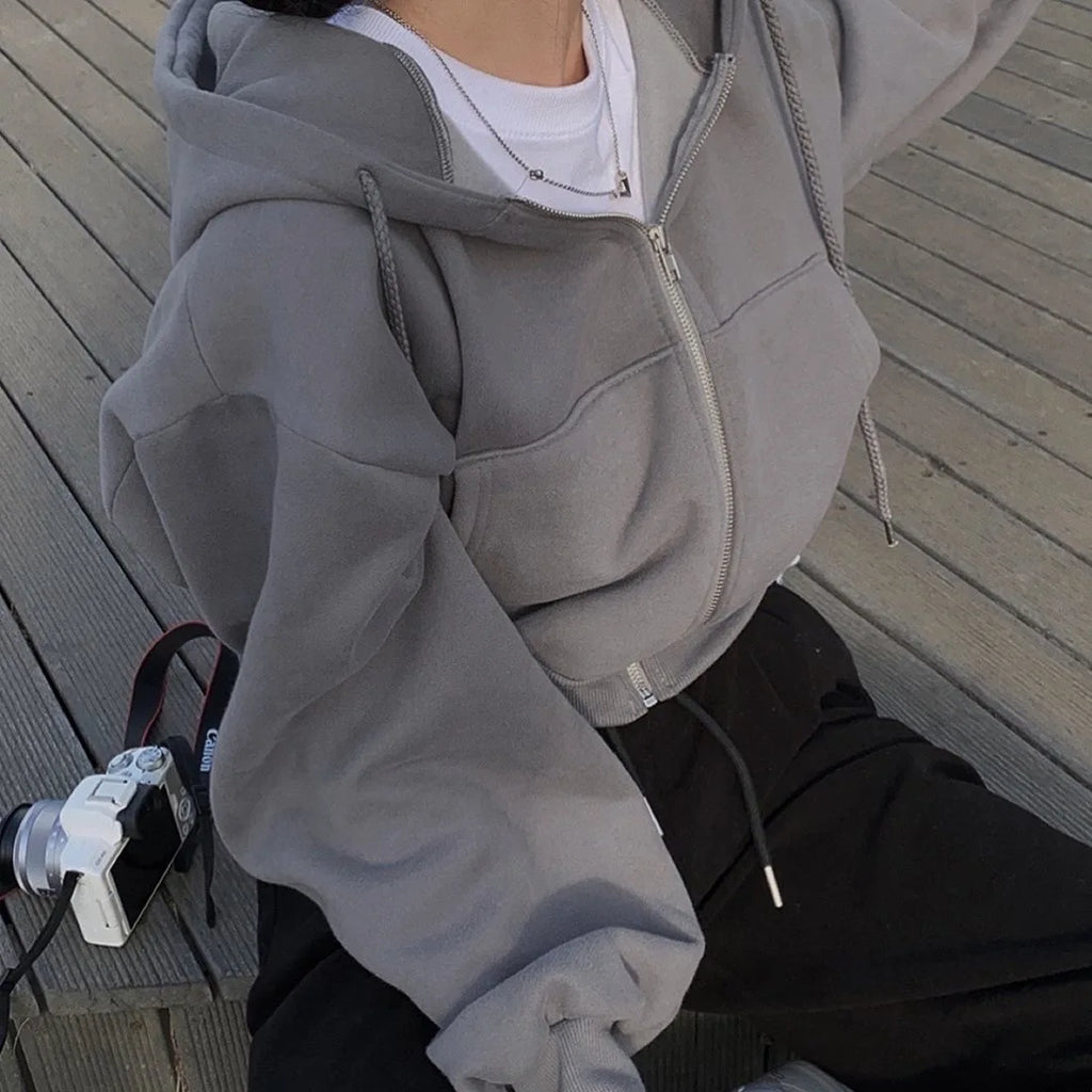 Oversized Y2K Hoodie Top