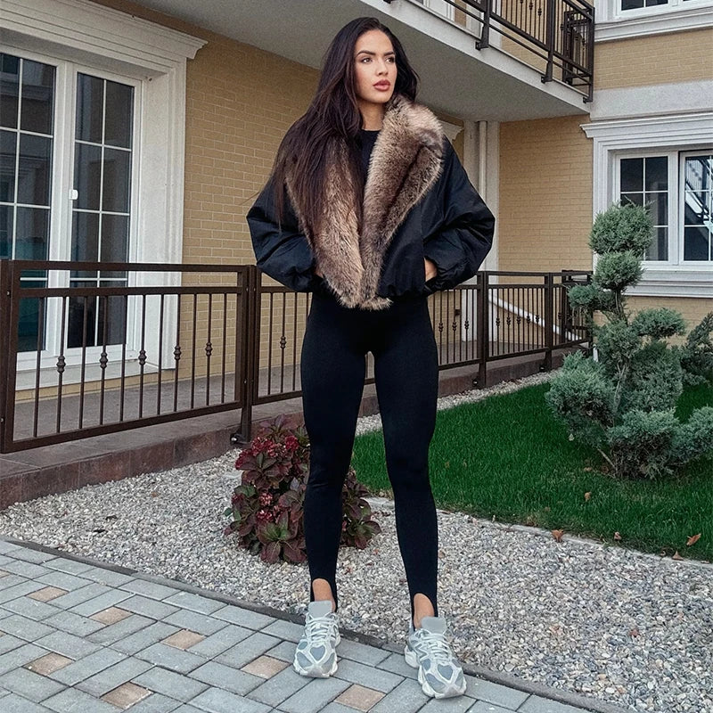 Luxury Fur-Collar Winter Parka for Women