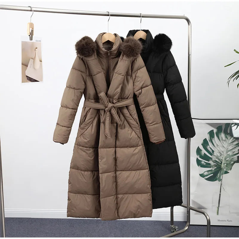 Luxury Fur-Collar Winter Parka for Women