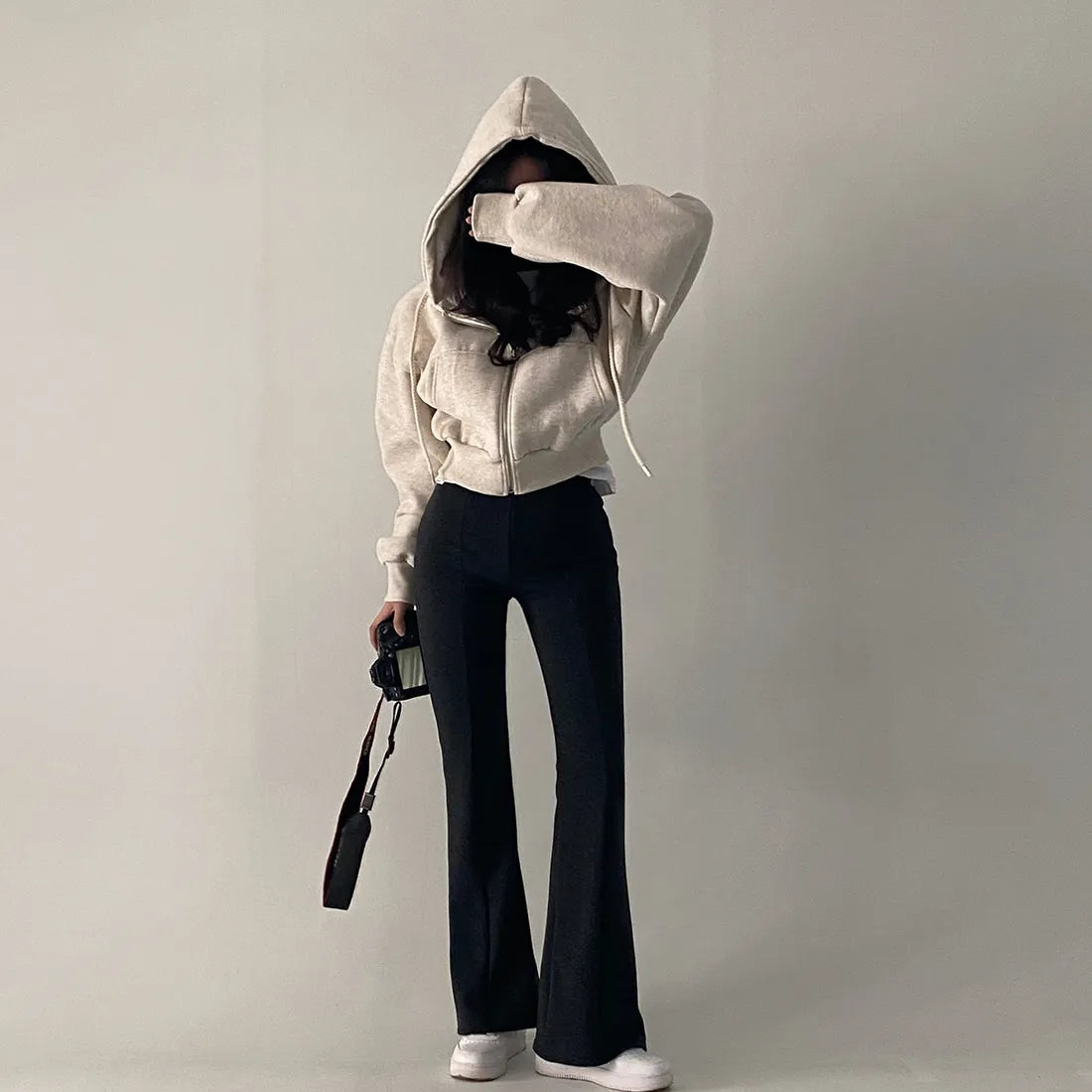 Oversized Y2K Hoodie Top