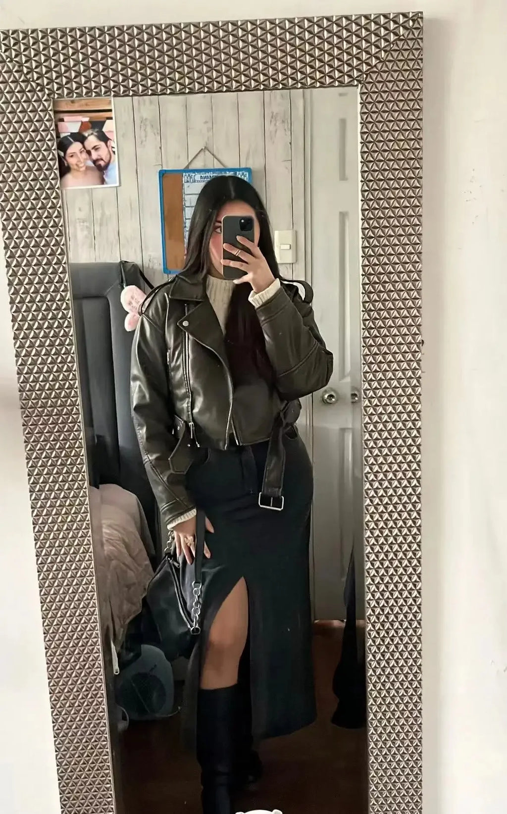 Female Retro Moto Jacket