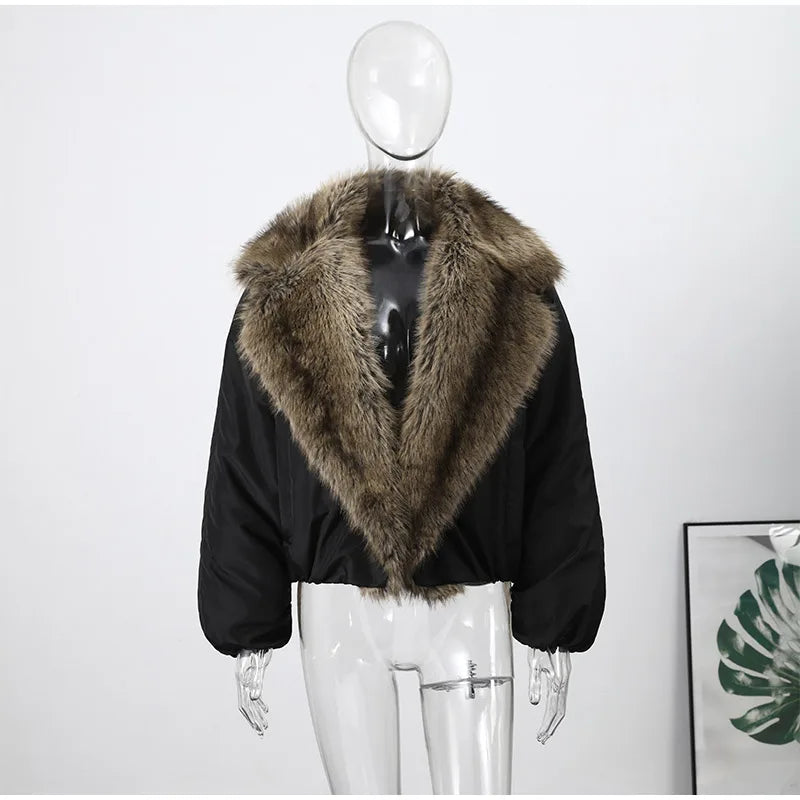 Luxury Fur-Collar Winter Parka for Women