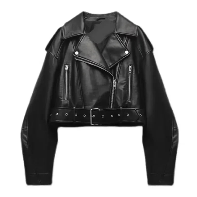 Female Retro Moto Jacket