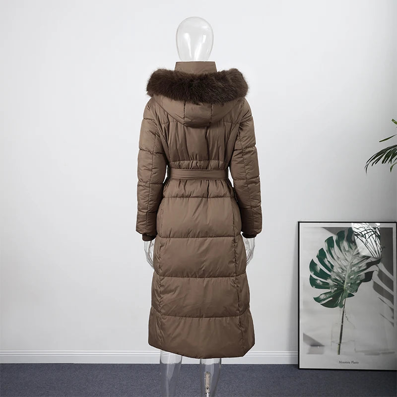 Luxury Fur-Collar Winter Parka for Women