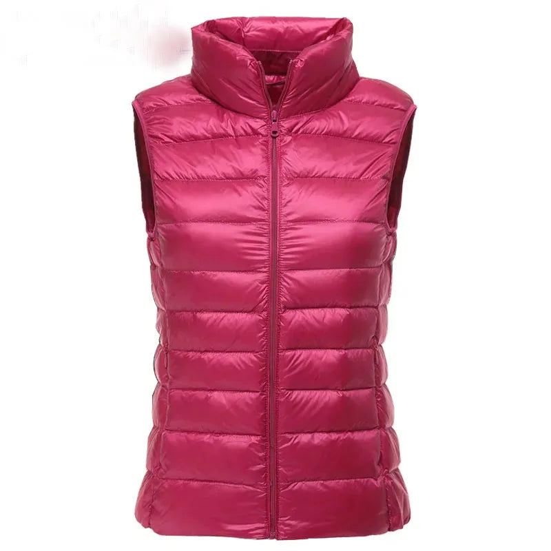 Ultra-Light Women’s Down Vest – Slim & Windproof Waistcoat