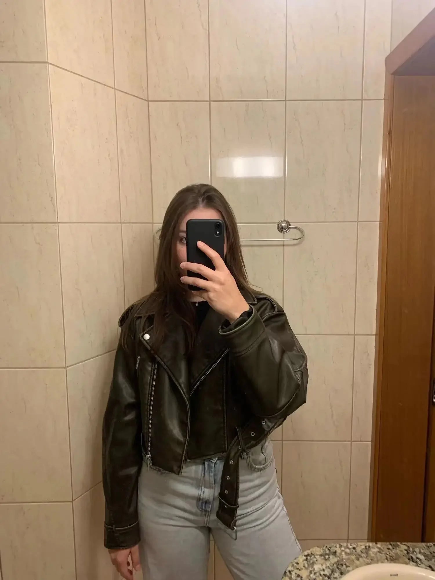 Female Retro Moto Jacket