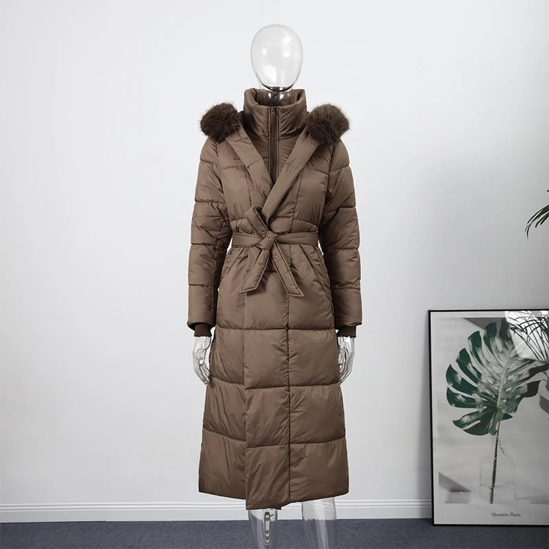 Luxury Fur-Collar Winter Parka for Women