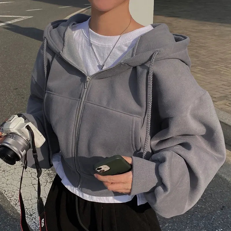 Oversized Y2K Hoodie Top