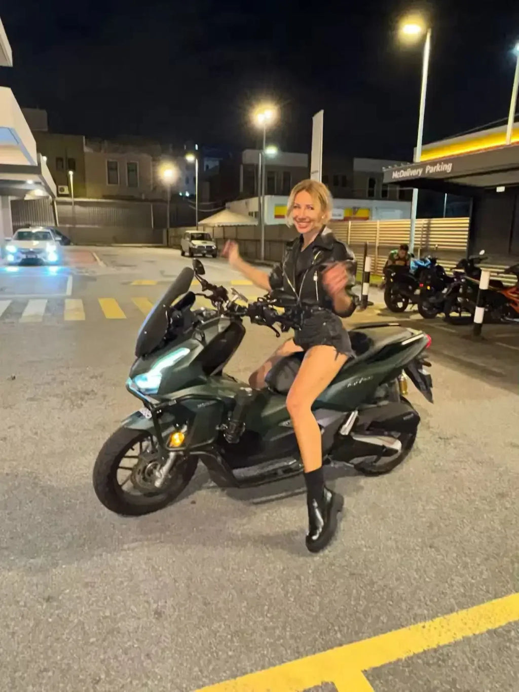 Female Retro Moto Jacket