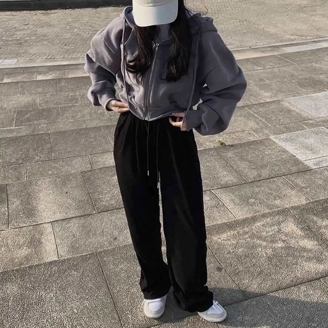 Oversized Y2K Hoodie Top