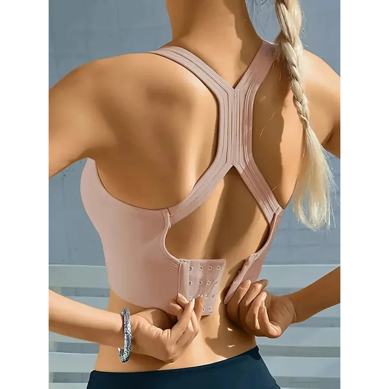 The Seamless Yoga Bra: Comfy Push-Up Tank (W4)