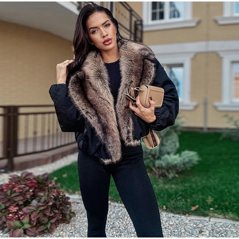 Luxury Fur-Collar Winter Parka for Women