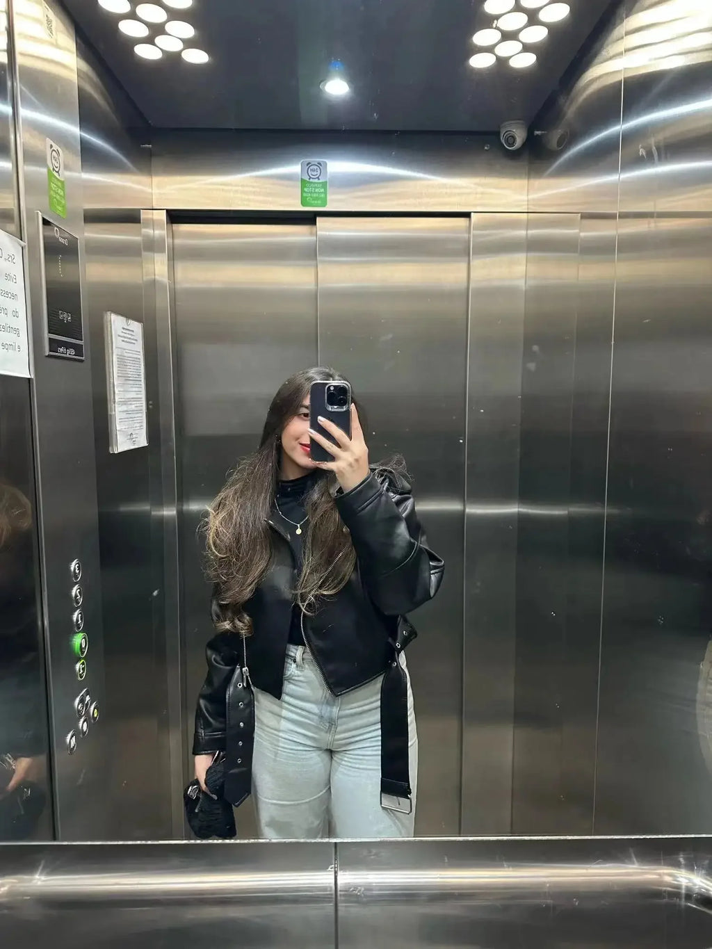 Female Retro Moto Jacket