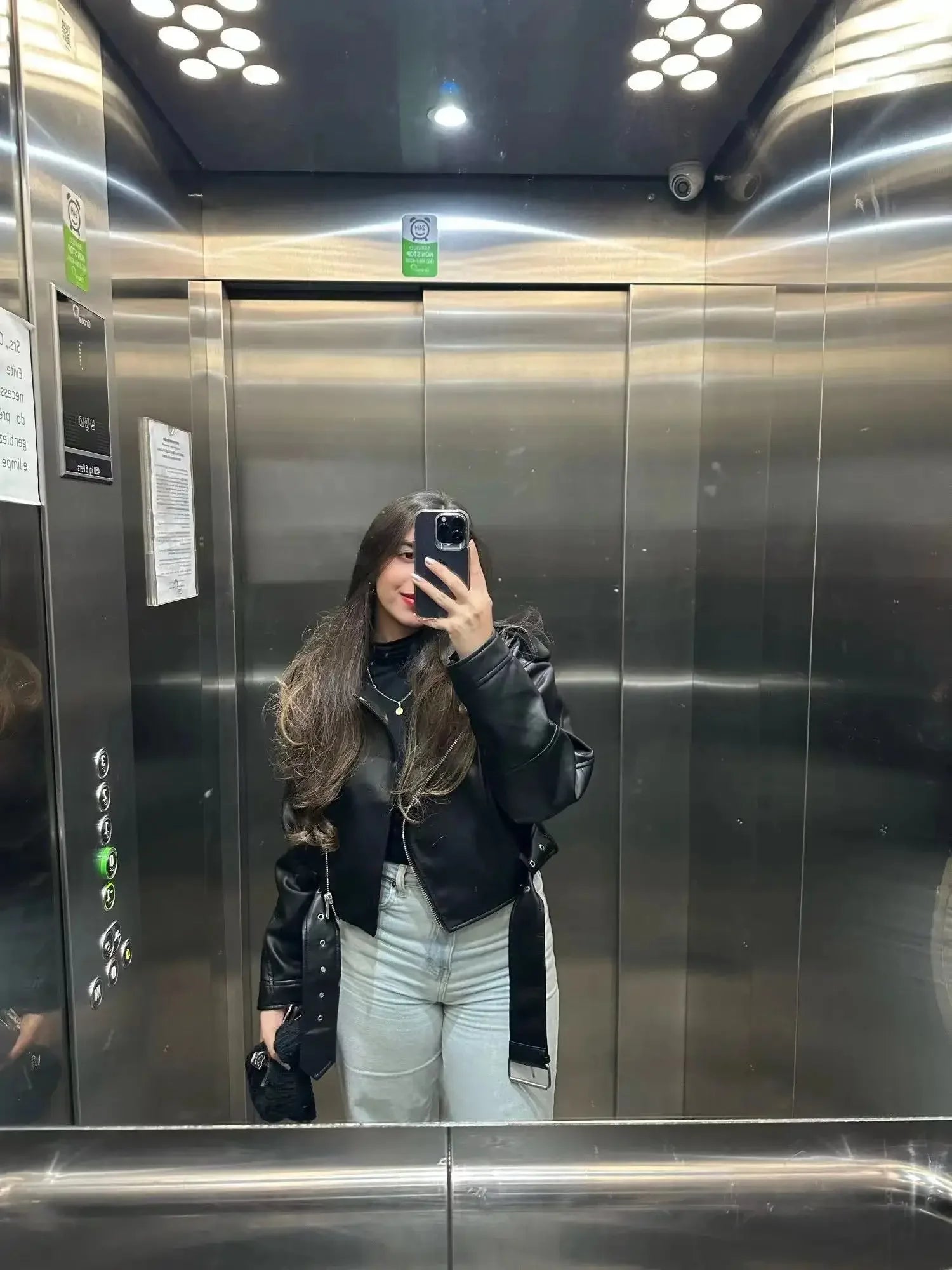 Female Retro Moto Jacket