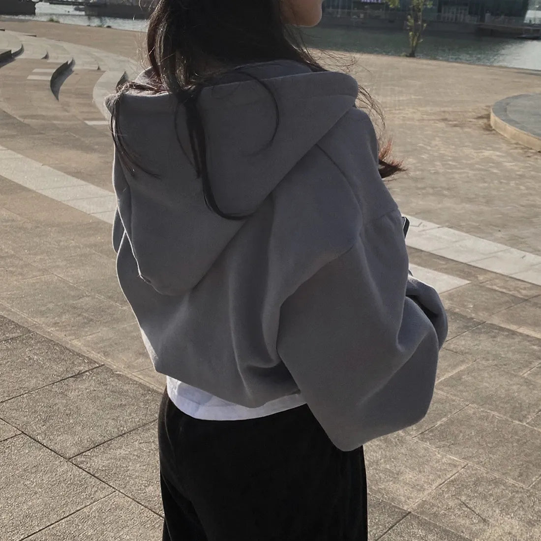 Oversized Y2K Hoodie Top