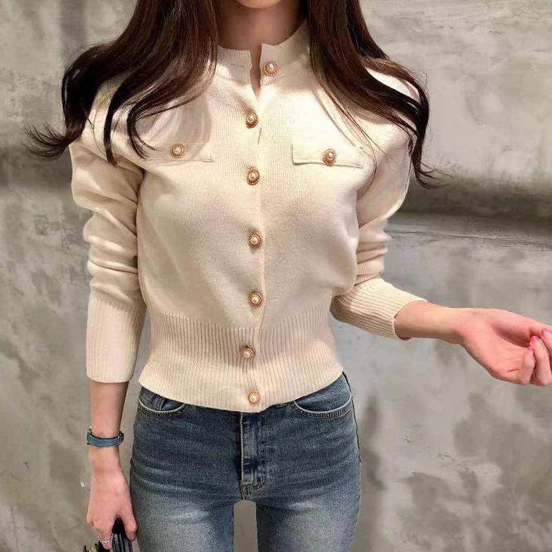 Slim Knitted Long Sleeve Cardigan