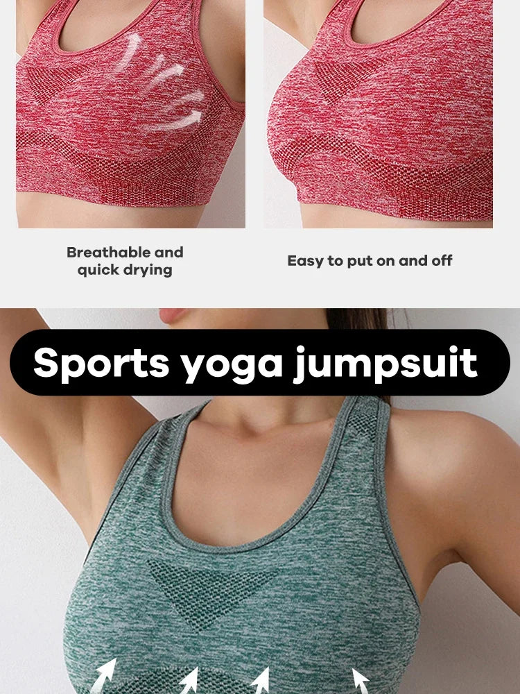 Soutien-gorge Sportif Push-Up Respirant - Yoga, Fitness, Course