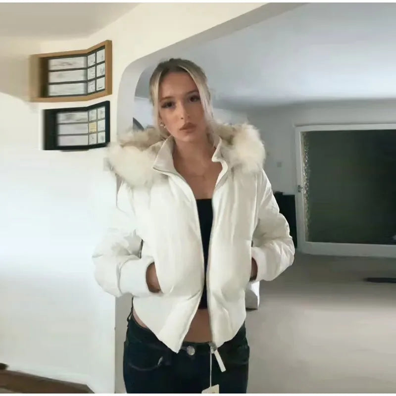 Luxury Fur-Collar Winter Parka for Women