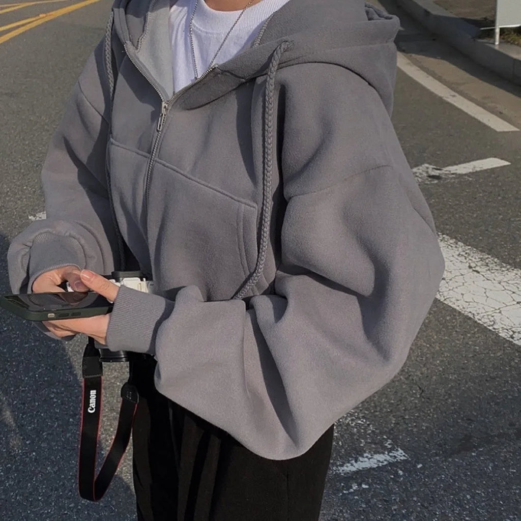 Oversized Y2K Hoodie Top