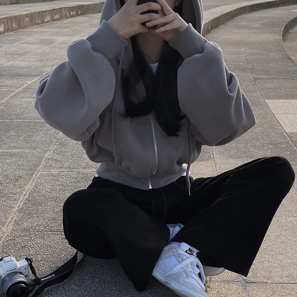 Oversized Y2K Hoodie Top