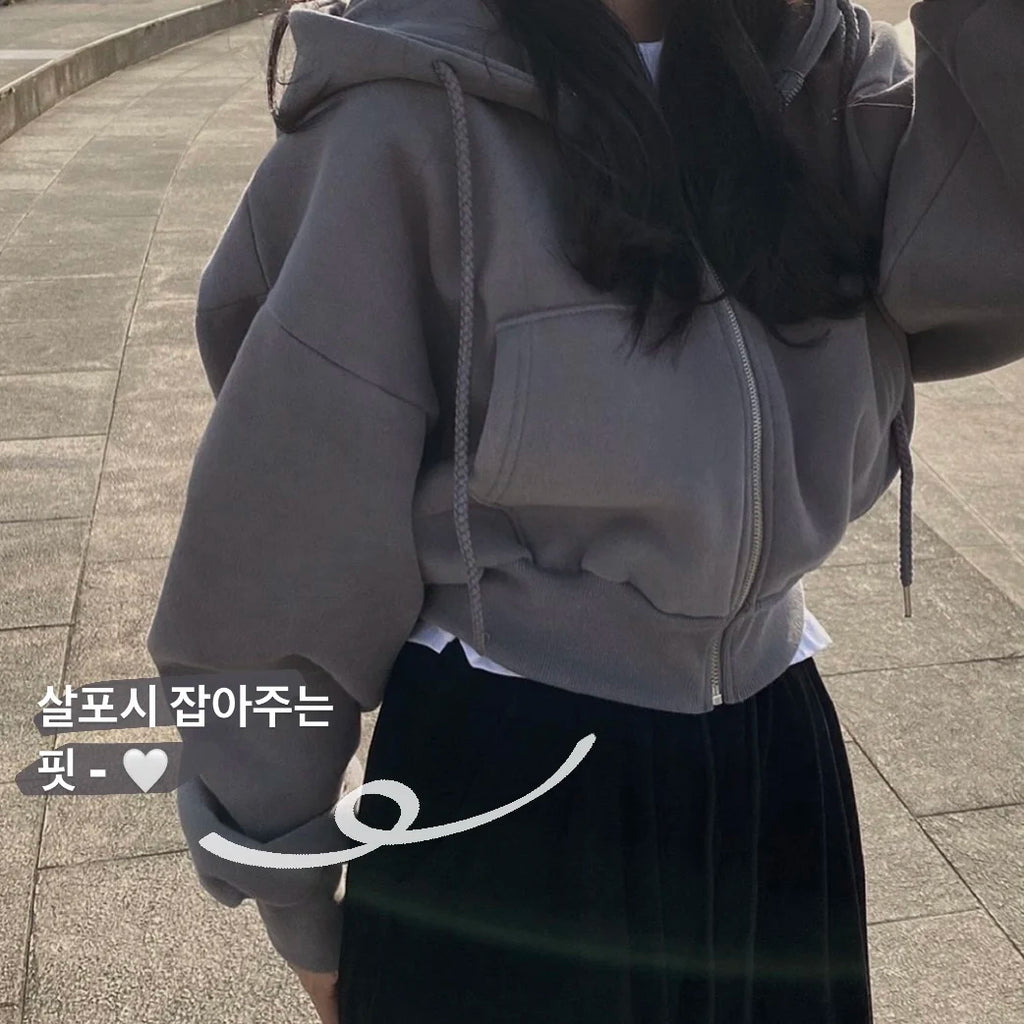 Oversized Y2K Hoodie Top