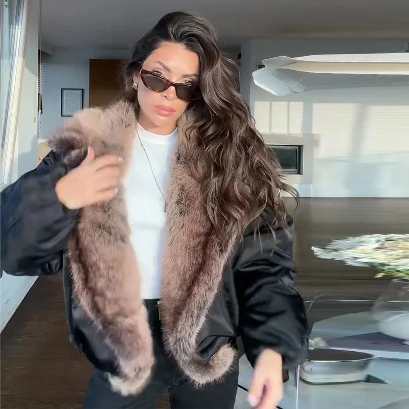 Luxury Fur-Collar Winter Parka for Women