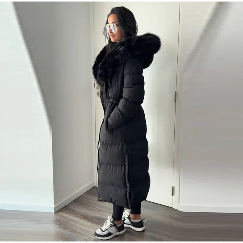 Luxury Fur-Collar Winter Parka for Women